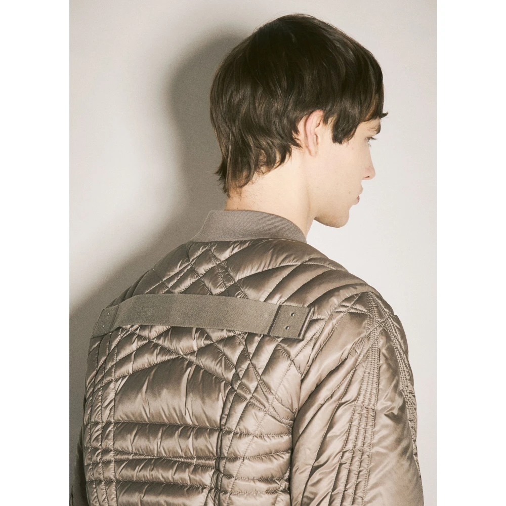 Moncler Gewatteerde Flight Down Jacket Gray Heren