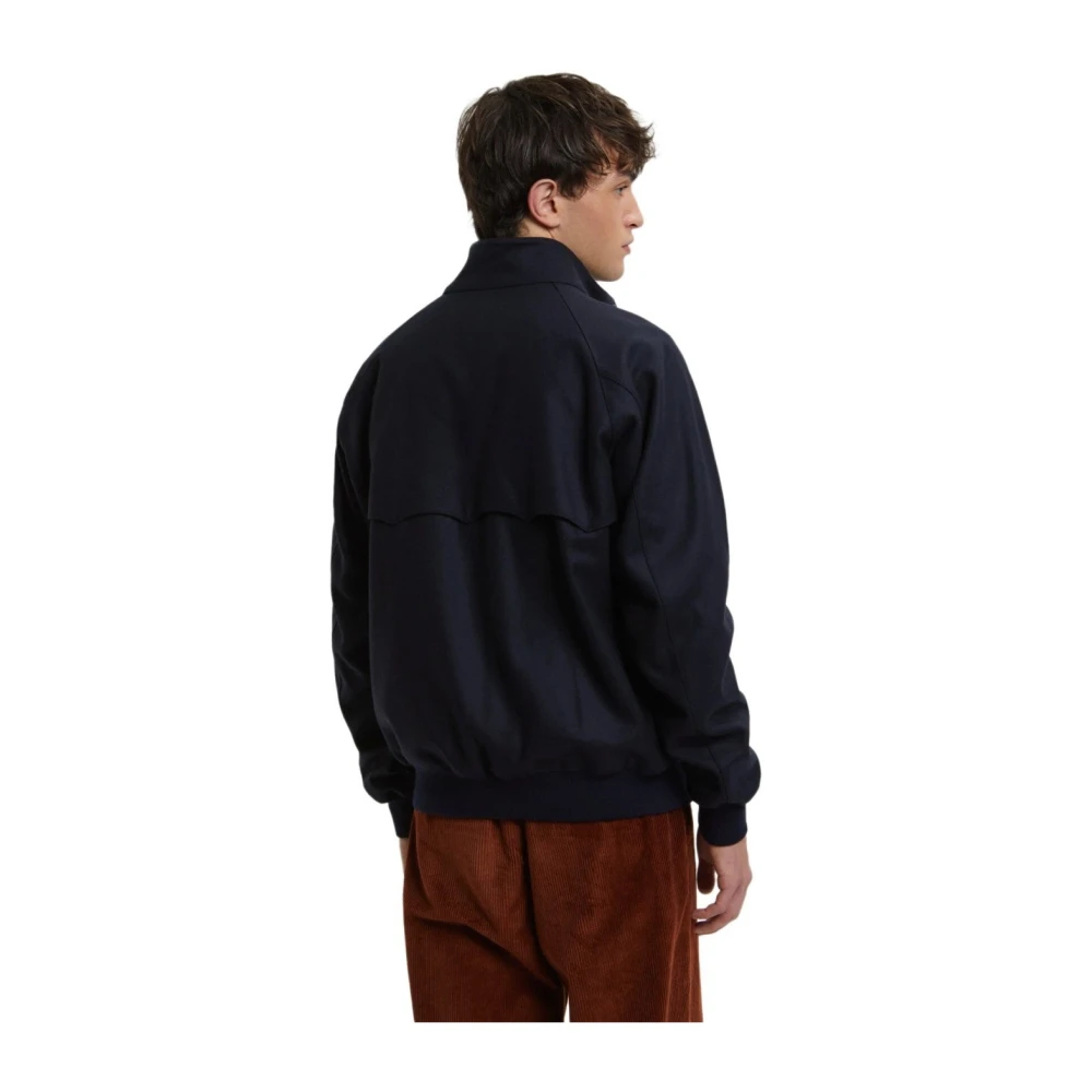 Baracuta Melton Diepblauwe Bomberjack Blue Heren