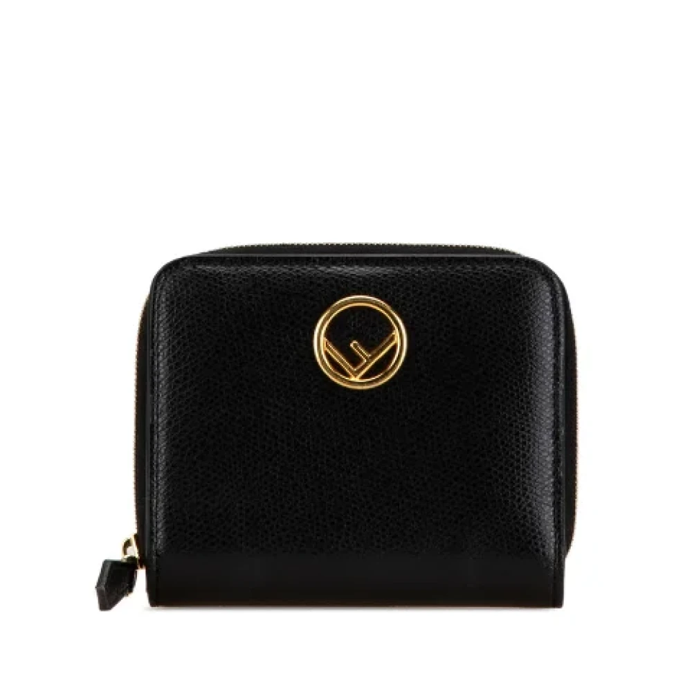 Fendi Vintage Pre-owned Leather wallets Black Dames