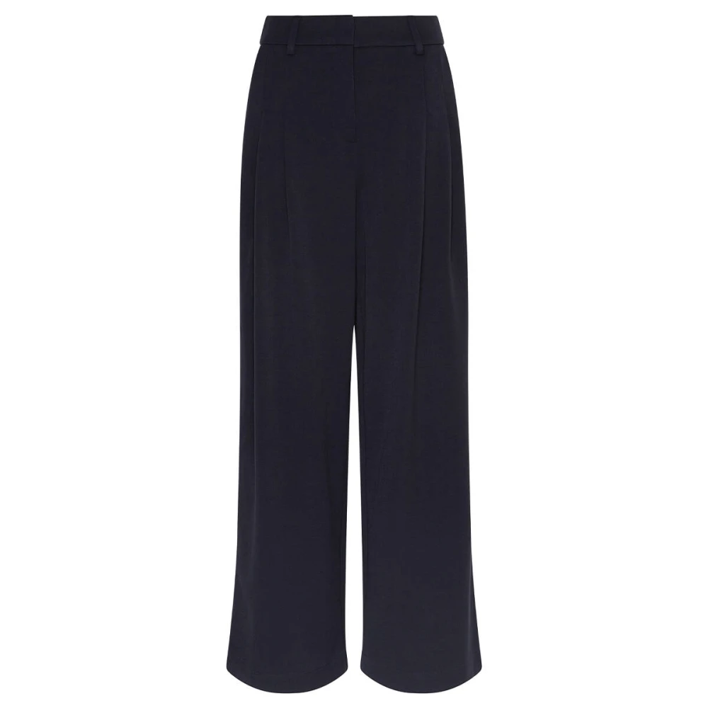 moss copenhagen Henrika High Waist Broek Blue Dames