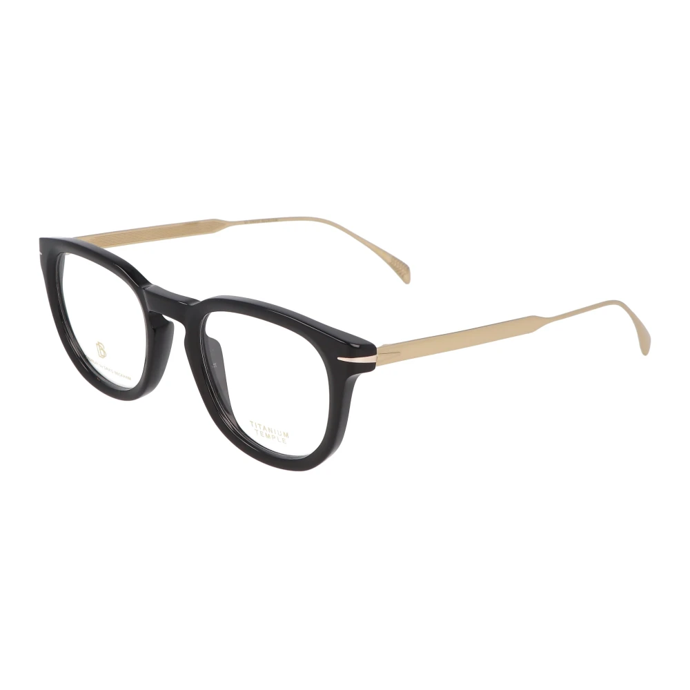 Eyewear by David Beckham Retro Vierkante Bril Black Unisex