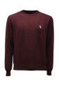 pull-bordeaux-en-laine-col-rond-style