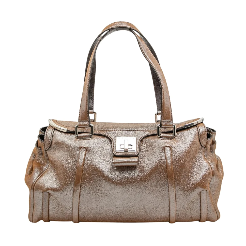 Celine Vintage Women's Brown Pre-Owned Classic Satchel Bag