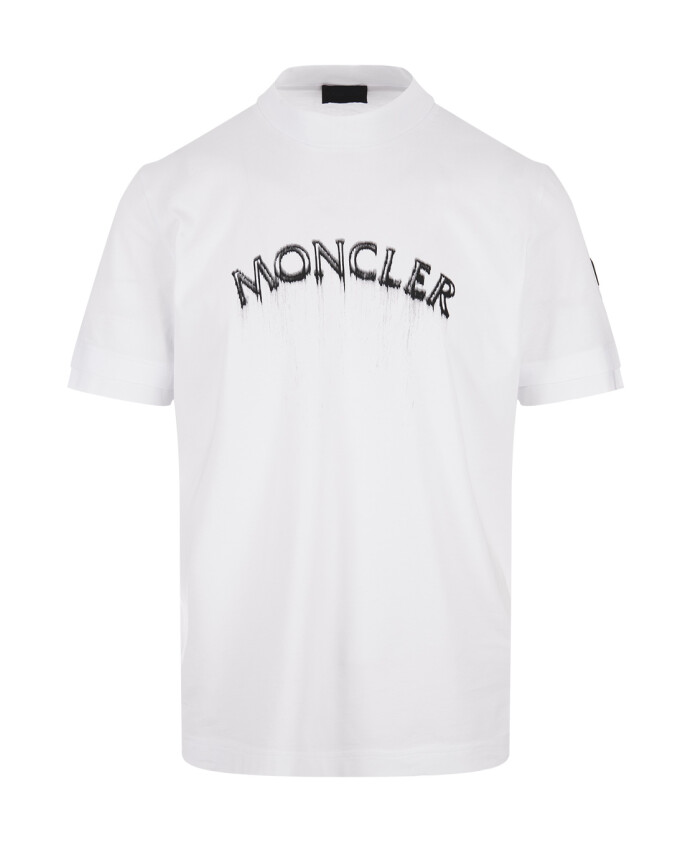 mens white moncler t shirt