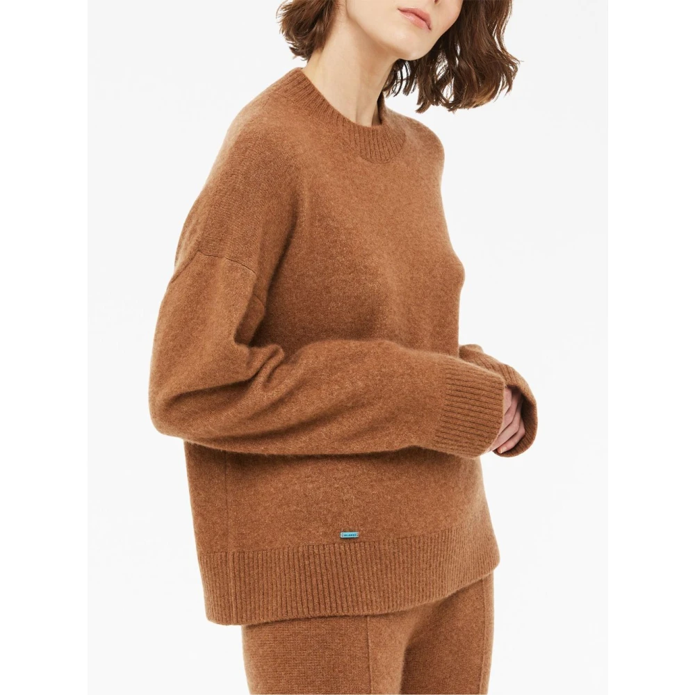 Alanui Fijnste Gebreide Ronde-Hals Trui Brown Dames