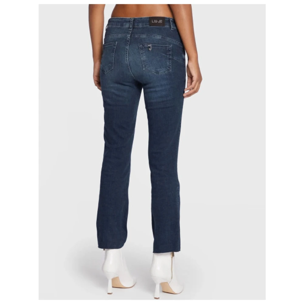 Liu Jo Hoge Taille Princess Crop Flare Jeans Blue Dames