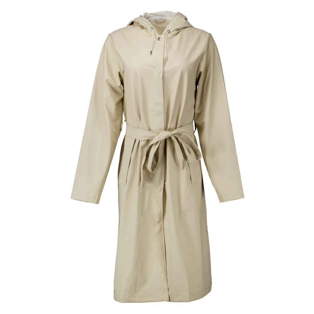 Rains Stijlvolle Regenjas Beige Dames