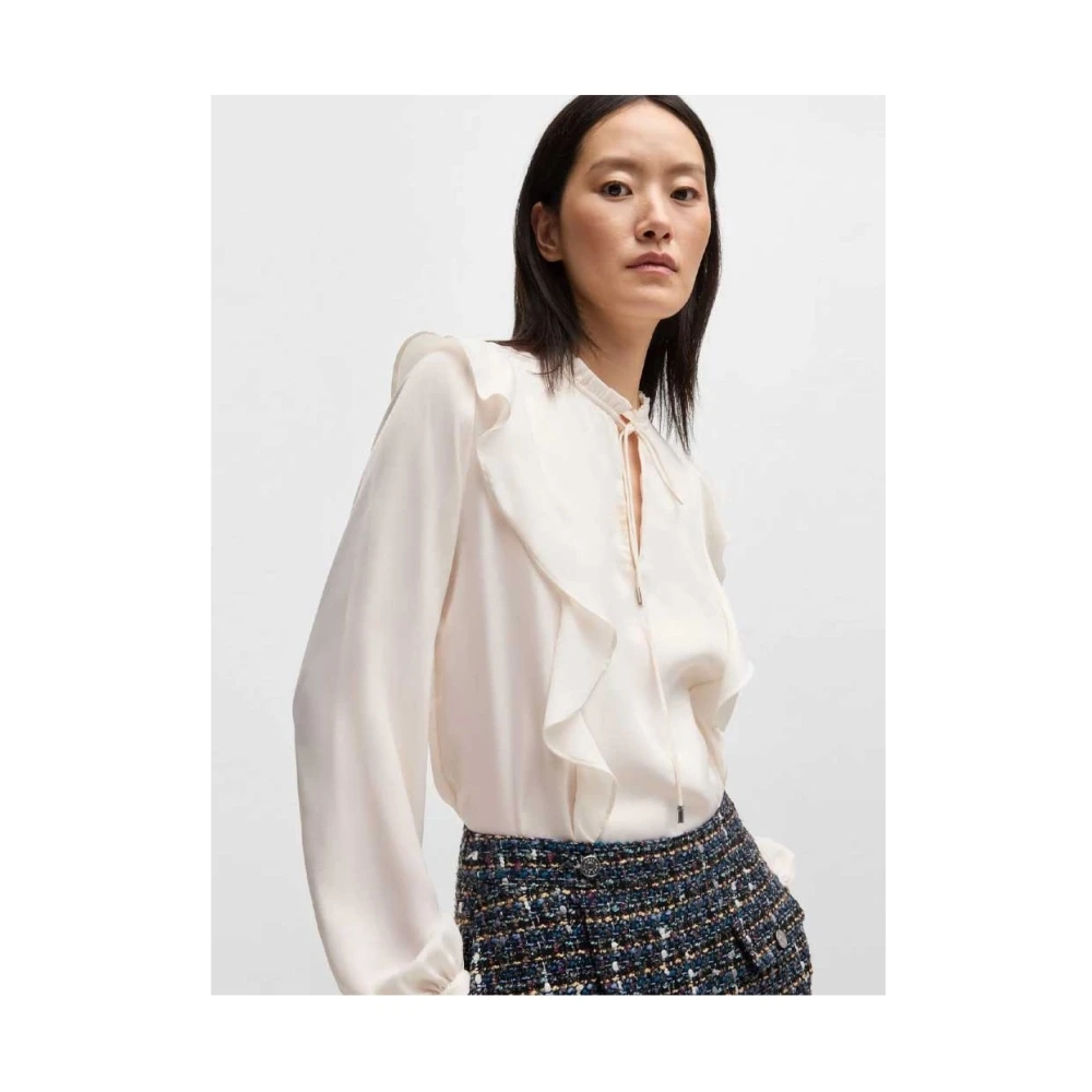 Hugo Boss Stijlvolle Shirt voor Mannen White Dames