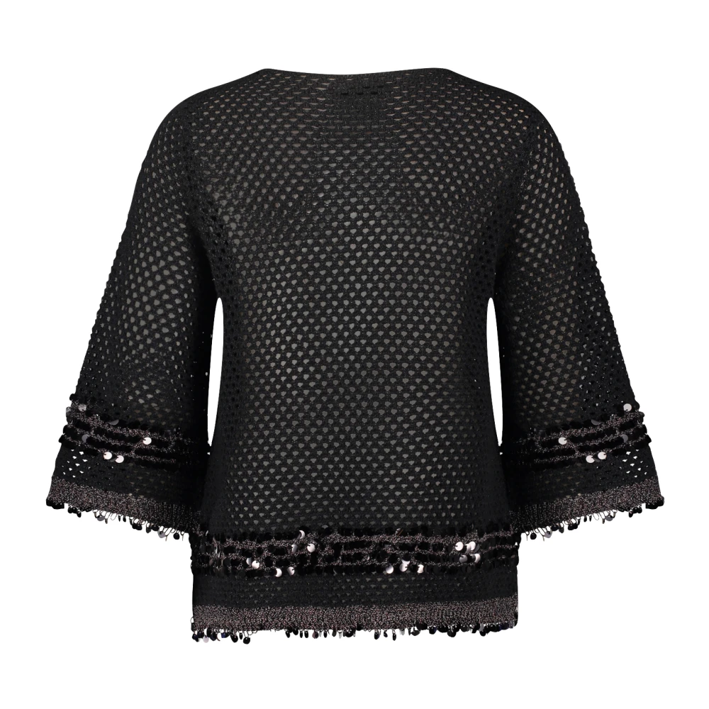 Betty Barclay Pailletten Gebreide Trui Black Dames