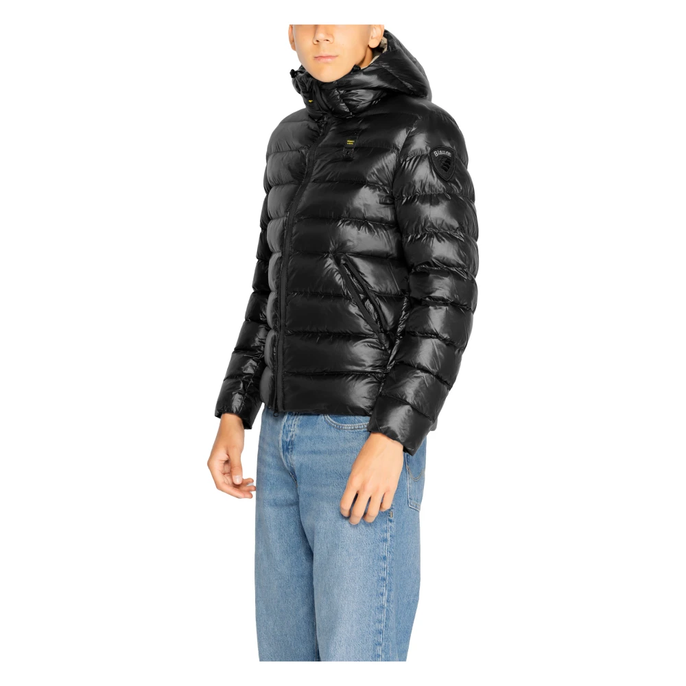 Blauer Zwarte Rits Jas Heren Herfst Winter Black Heren