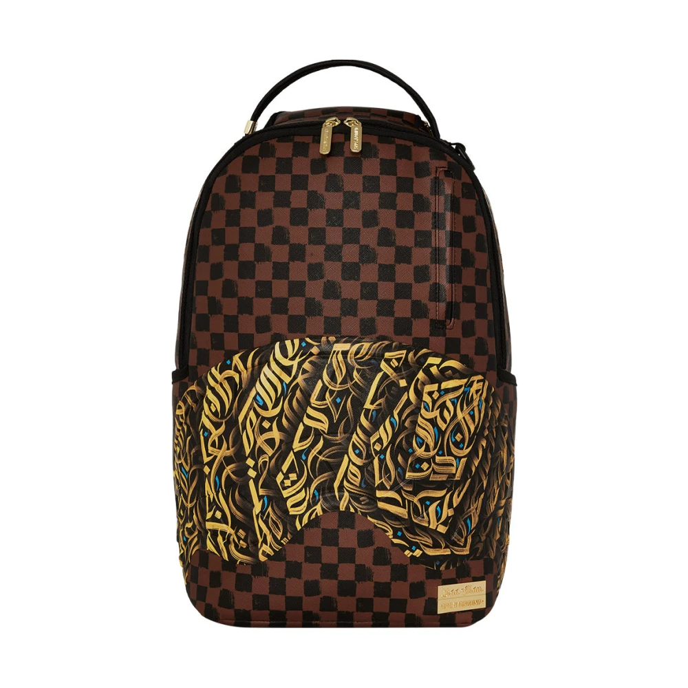Sprayground Men's Brown Backpacks, One Size, Sharks In Paris Backpack