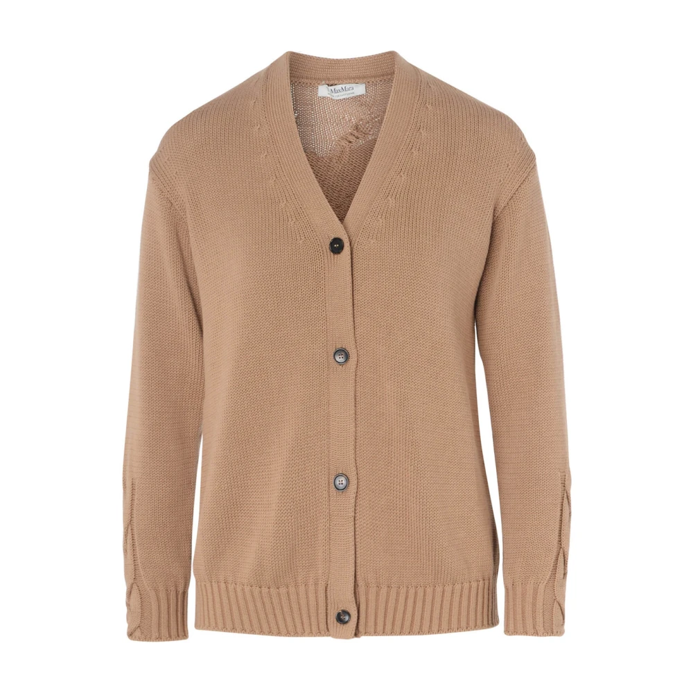 Max Mara Kameel Katoenen Vest Brown Dames