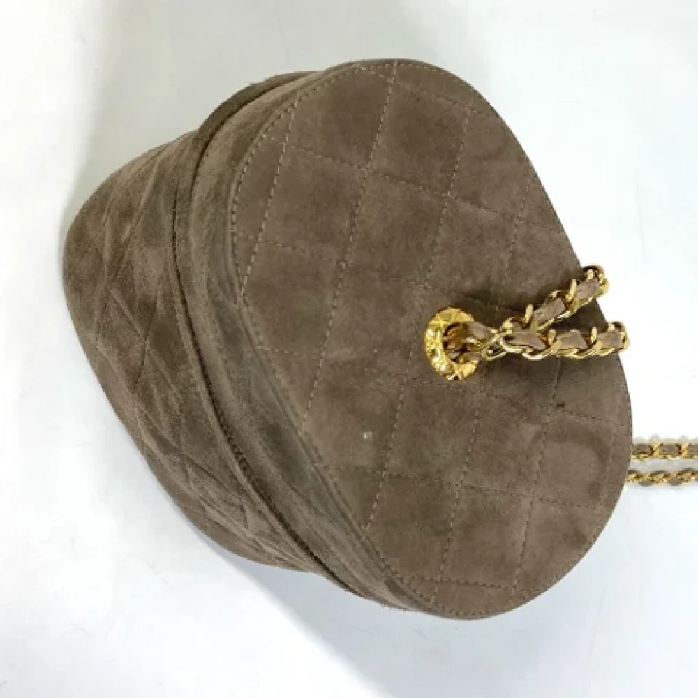 Chanel Vintage Pre-owned Suede chanel-bags Brown Dames