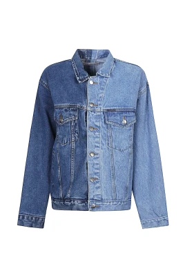 Blå Denimjacka med unik design
