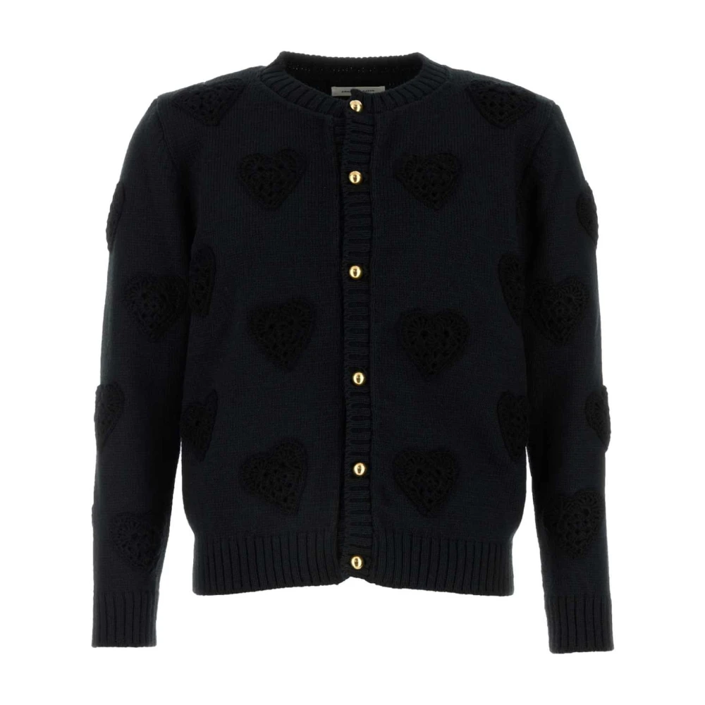 Ernest W. Baker Men's Black Kn126ka01 Knit Cardigan - Cardigans - M - Knitwear