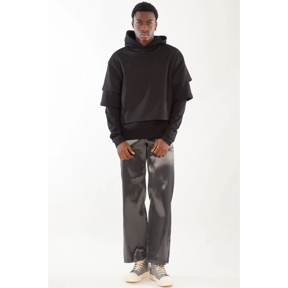 Heliot Emil 3-Laags Hoodie in Blk01 Black Heren