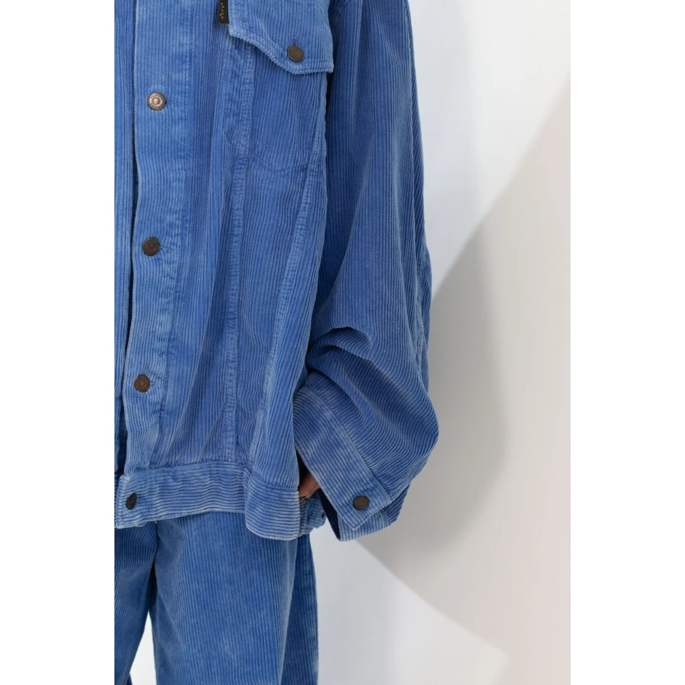 Haikure Velvet Oversize Jacket in T0171 Blue Dames