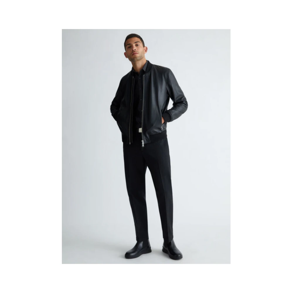 Liu Jo Leren Bomberjack Array Groot Black Heren