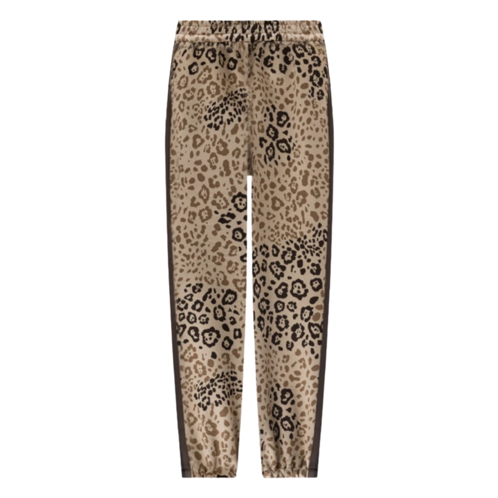 Twinset Luipaardpatroon Bruine Broek Brown Dames