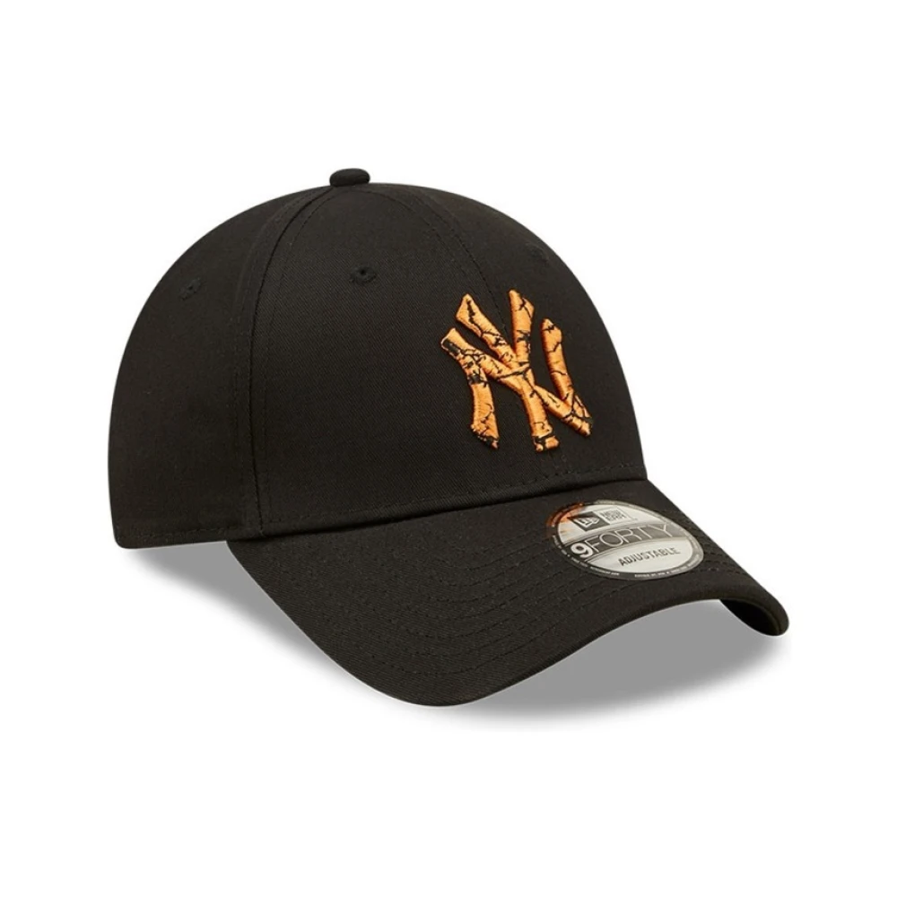 new era Zwarte Yankees Marmer Infill Pet Black Heren