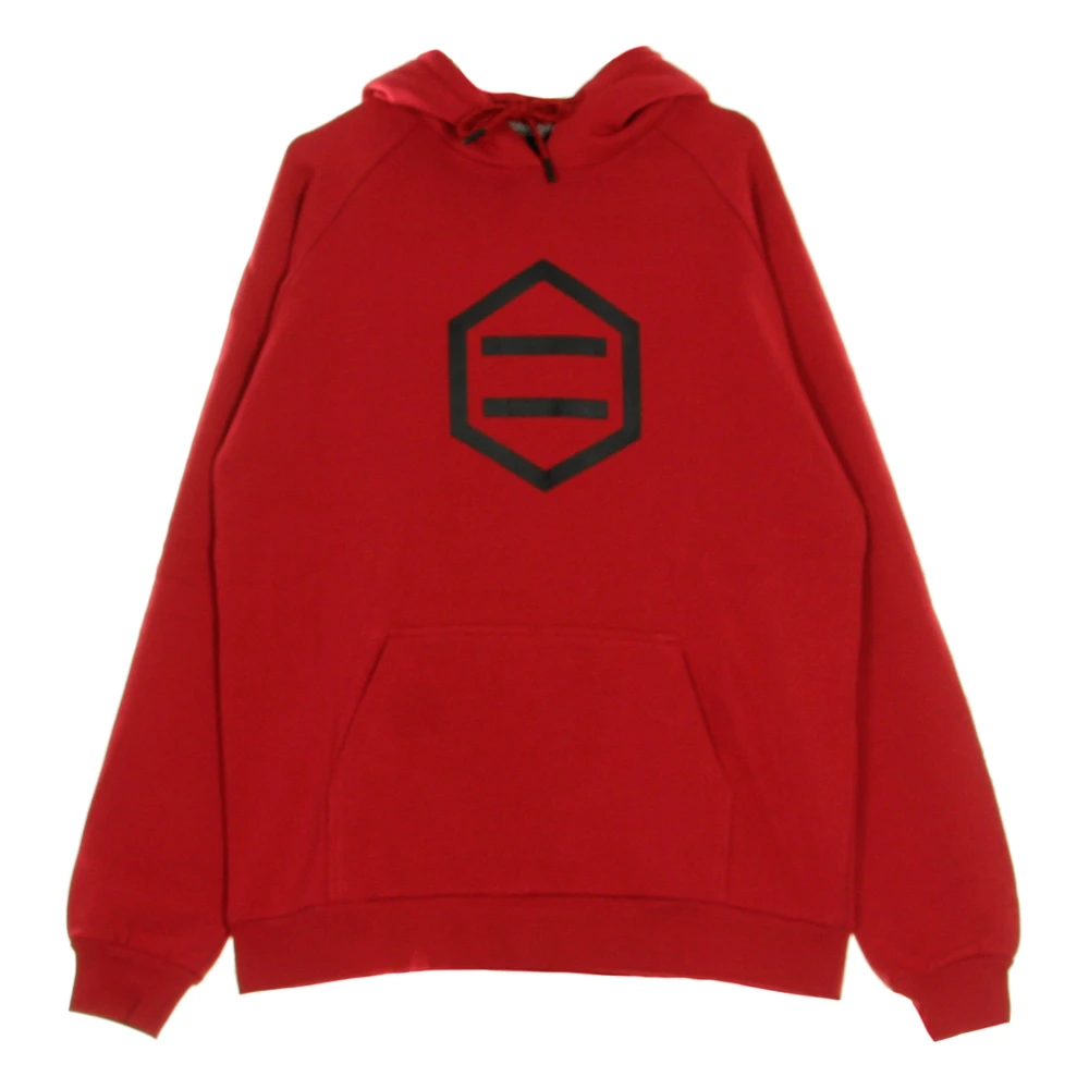 Dolly Noire Men's Red Hexagon Flame Hoodie For - Hoodies - Xl - Sweatshirts & Hoodies