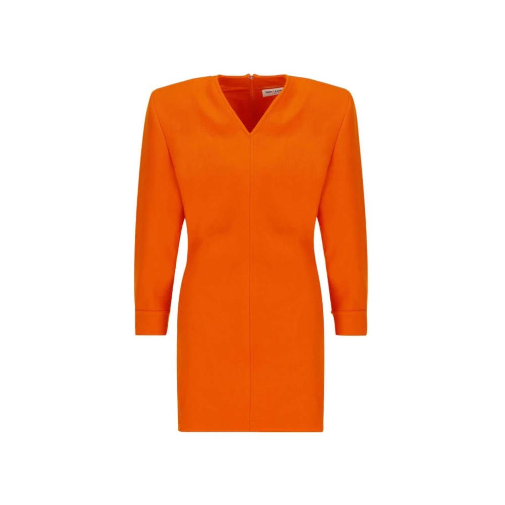 Saint Laurent Short Dresses Orange Dames