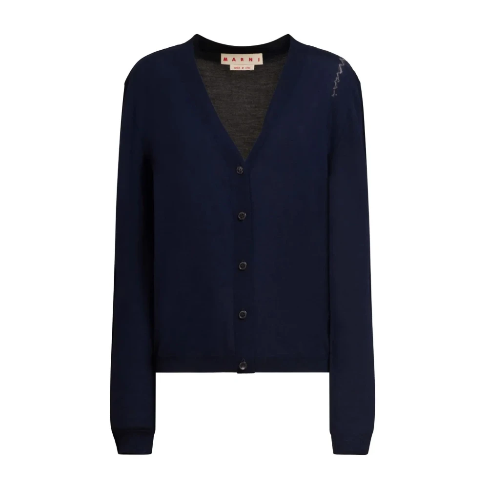 Marni Women's Blue Stylish Knit Cardigan For - Cardigans - S - Knitwear