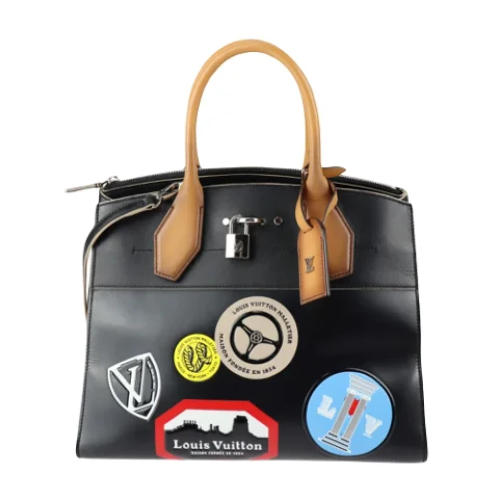 Louis Vuitton Vintage Pre-owned Leather louis-vuitton-bags Black Dames