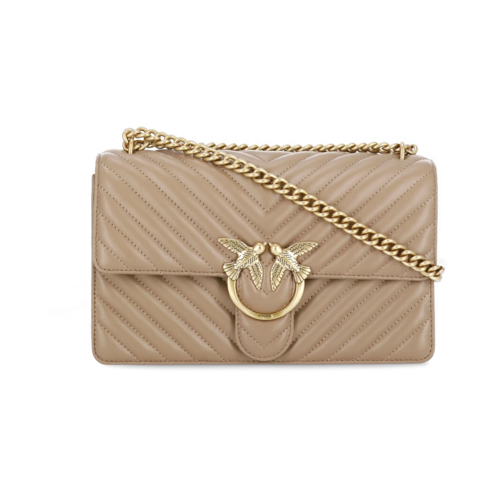 pinko Cross Body Bags Beige Dames