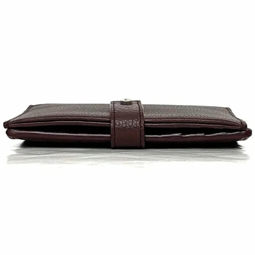 Yves Saint Laurent Vintage Pre-owned Leather wallets Red Dames