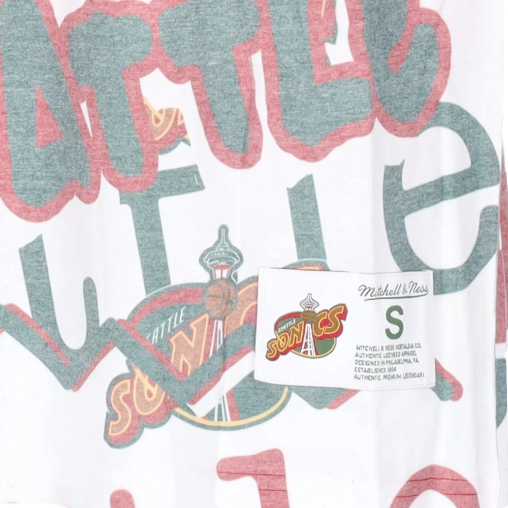 Mitchell & Ness Seattle Supersonics Feest T-shirt Multicolor Heren