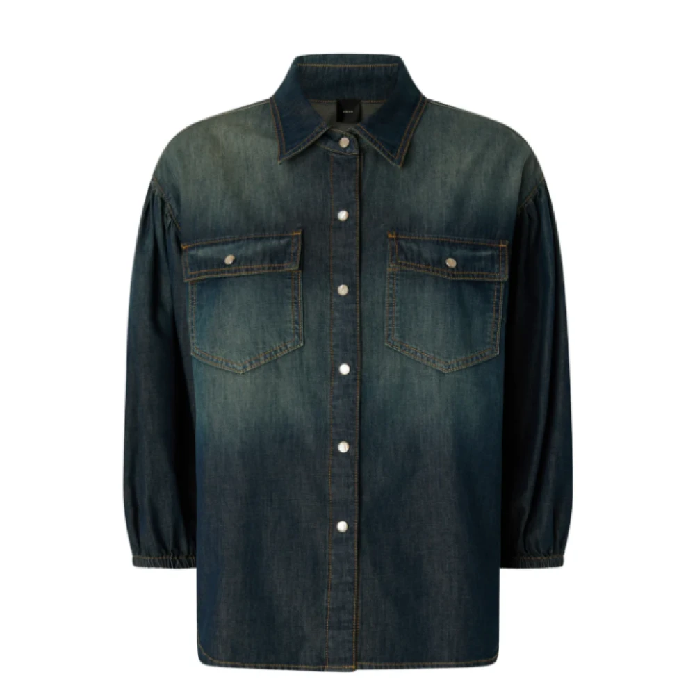 Pinko Women's Blue Denim Shirt - Shirts - Xs - Blouses & Shirts
