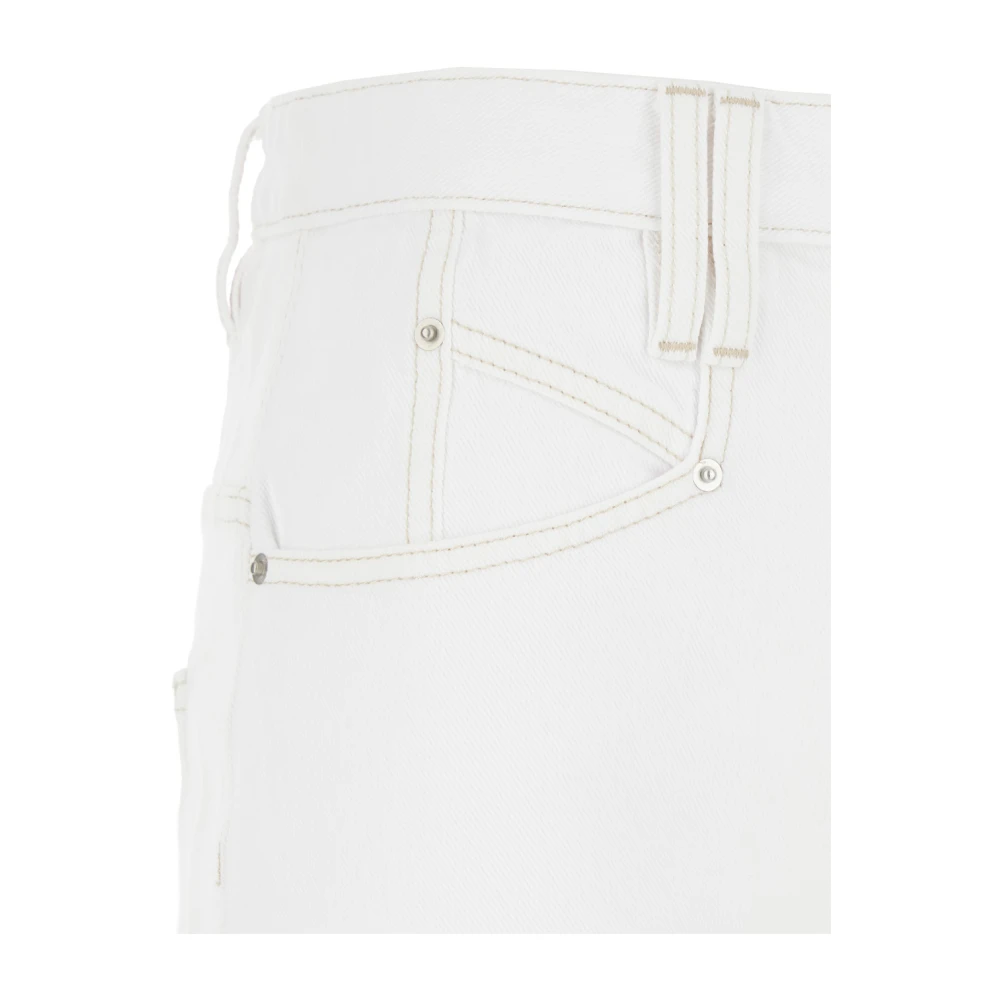 Isabel marant Citroen Witte Wide Leg Jeans White Dames