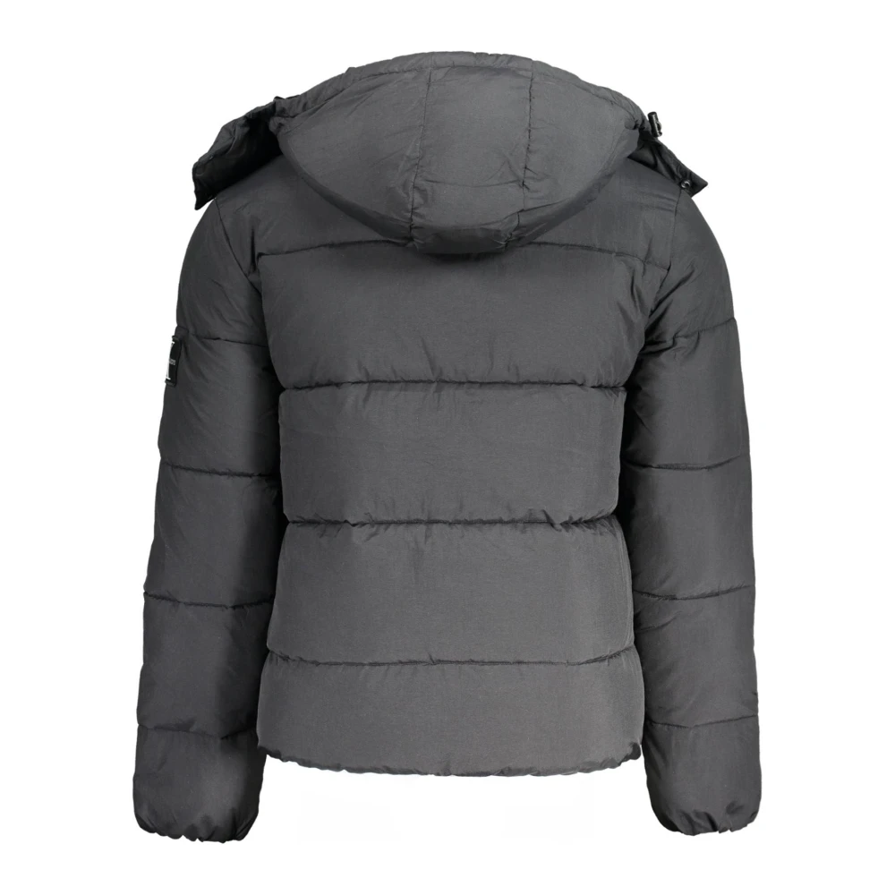 Calvin Klein Zwarte jas met afneembare capuchon Black Heren