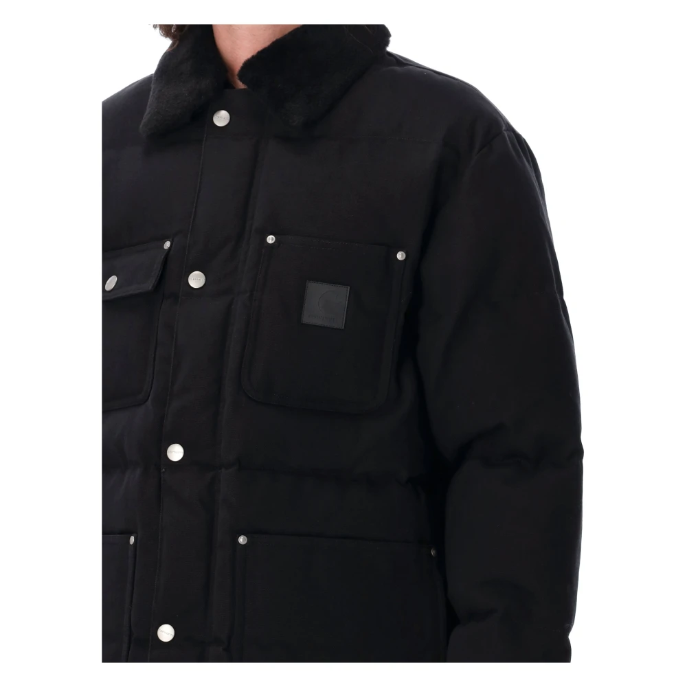 Carhartt WIP Zwarte Pufferjas Aw24 Black Heren