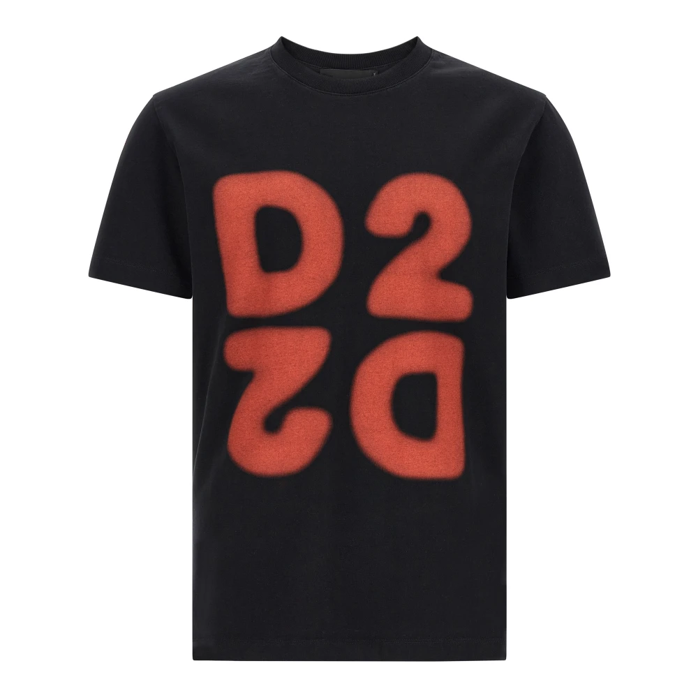 Dsquared2 Men's Black Heavy Cotton T-Shirt - T-Shirts - Xl - Tops