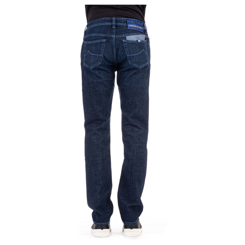 Jacob Cohën Comfortabele Denim Jeans met Unieke Details Blue Heren