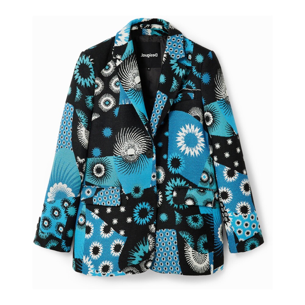 Abrigo desigual mujer cheap azul