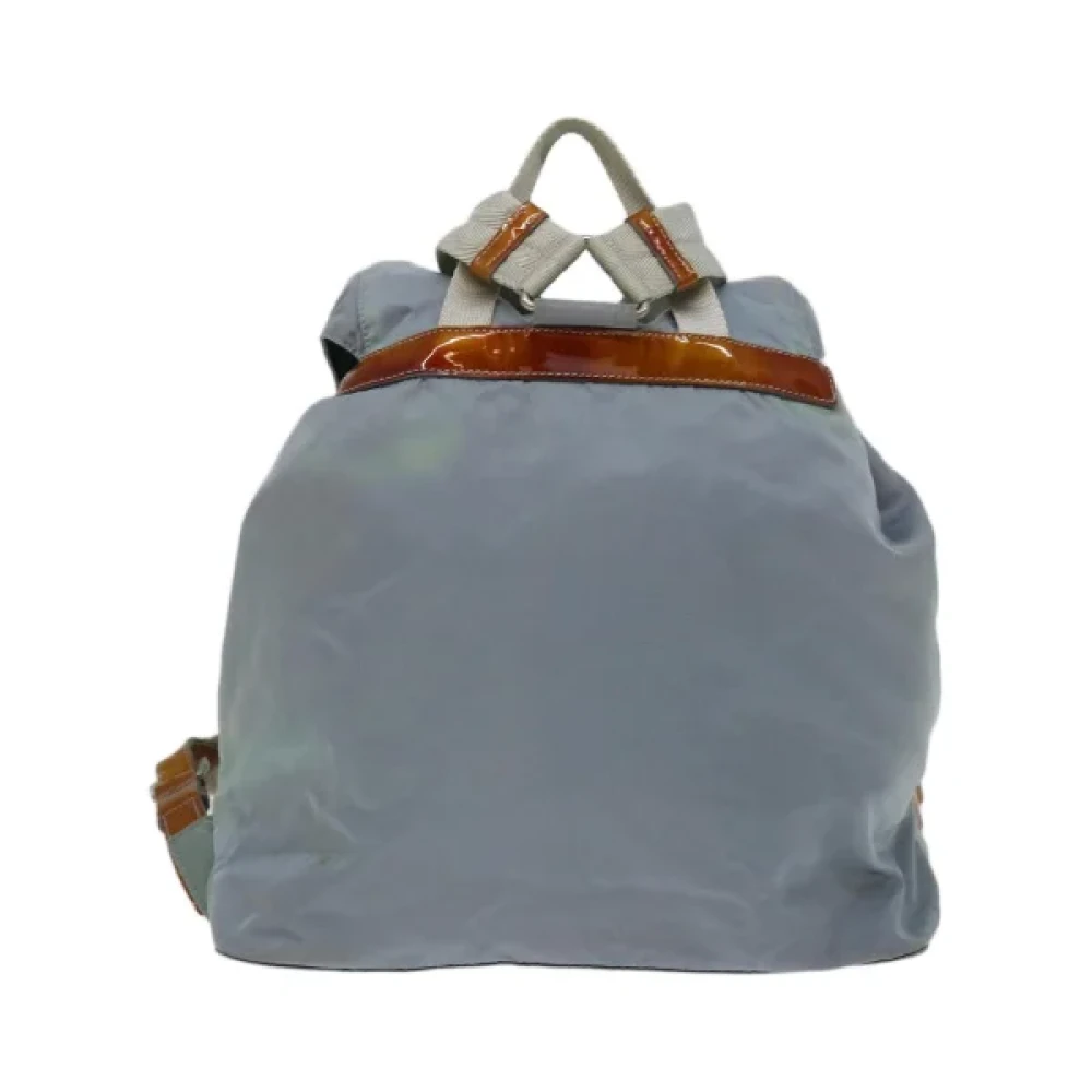 Prada Vintage Pre-owned Nylon backpacks Blue Dames