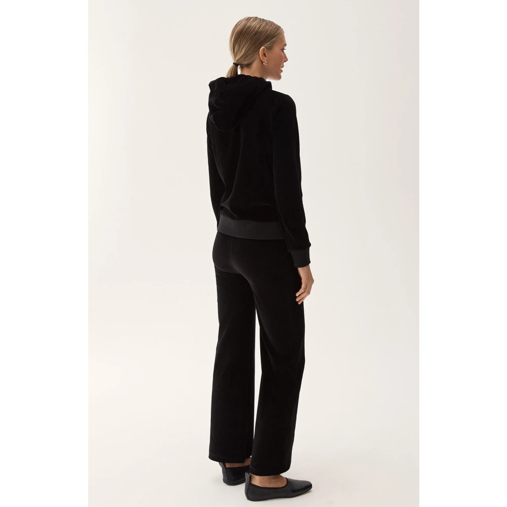 Busnel Veloursbroek voor de winter Black Dames