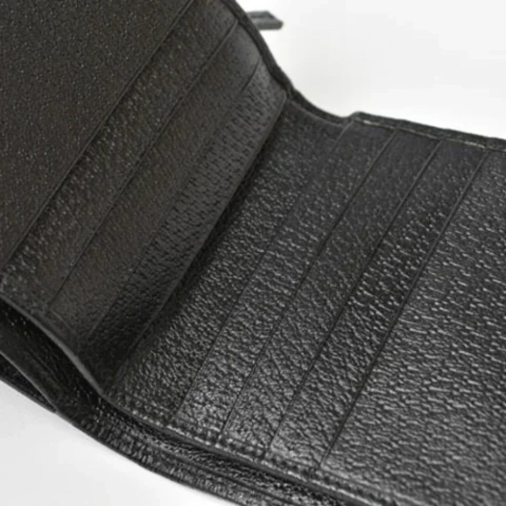 Gucci Vintage Pre-owned Canvas wallets Black Dames