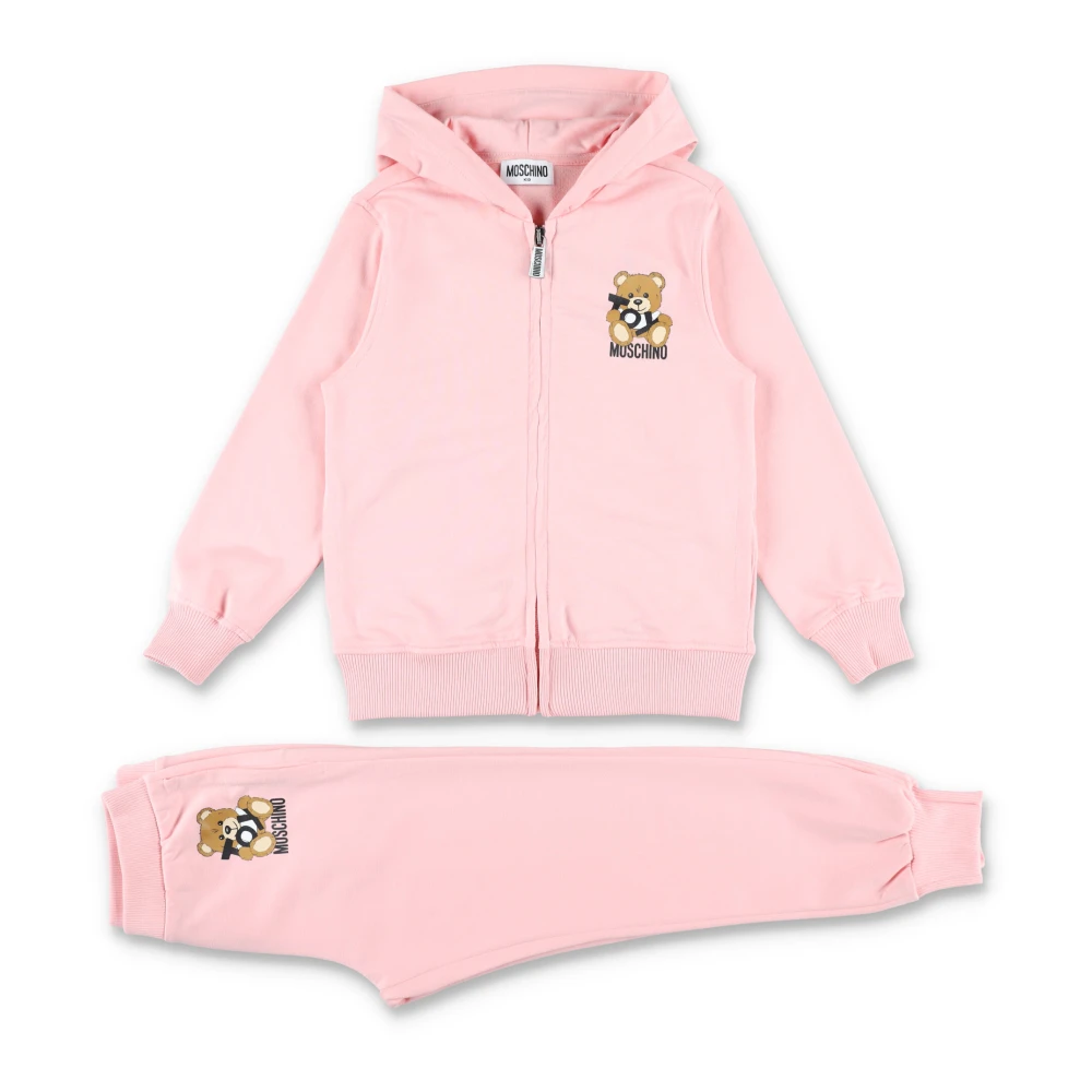 Moschino Sockerröd Overall Set Pink, Flicka