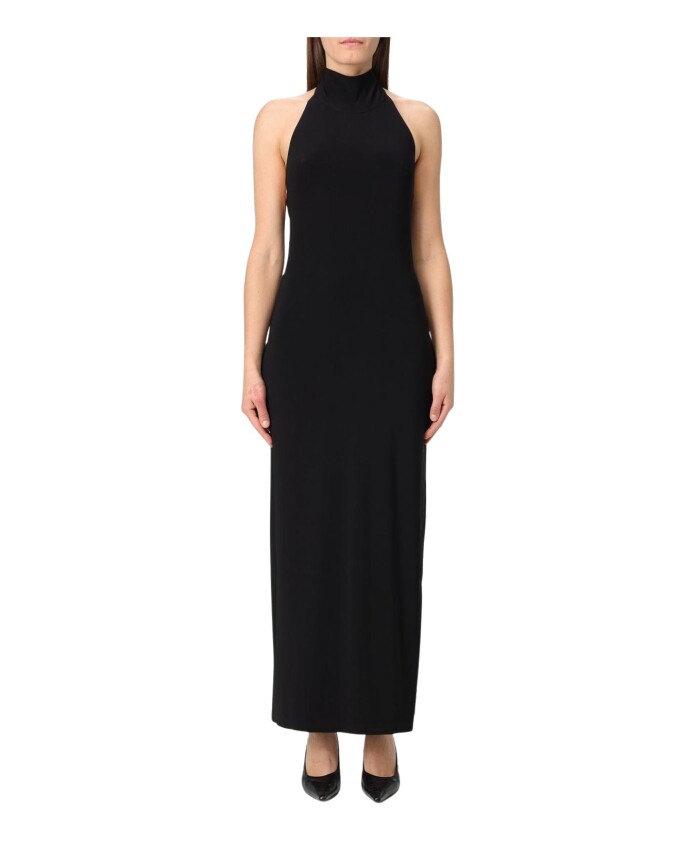 robe-longue-noire-a-col-halter