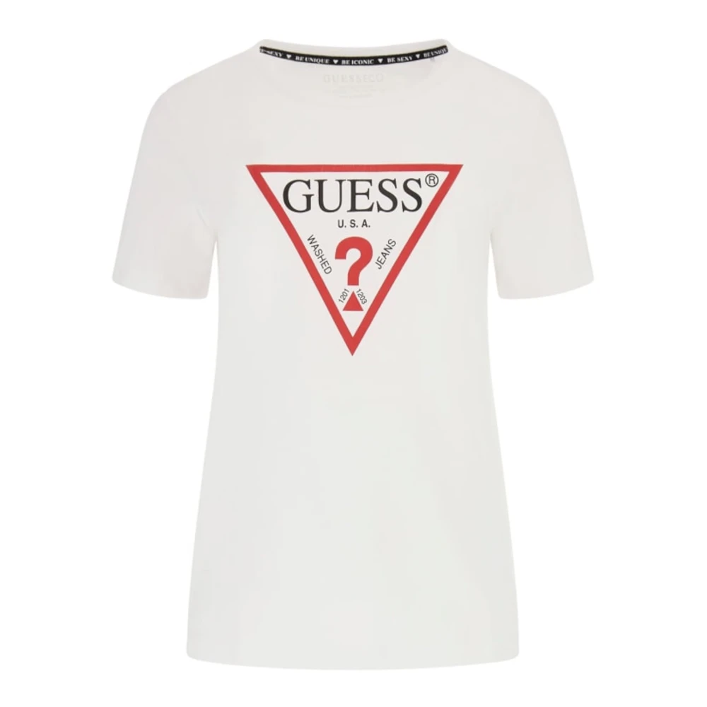 Guess - Tops > T-Shirts - White - Guess - Modalova