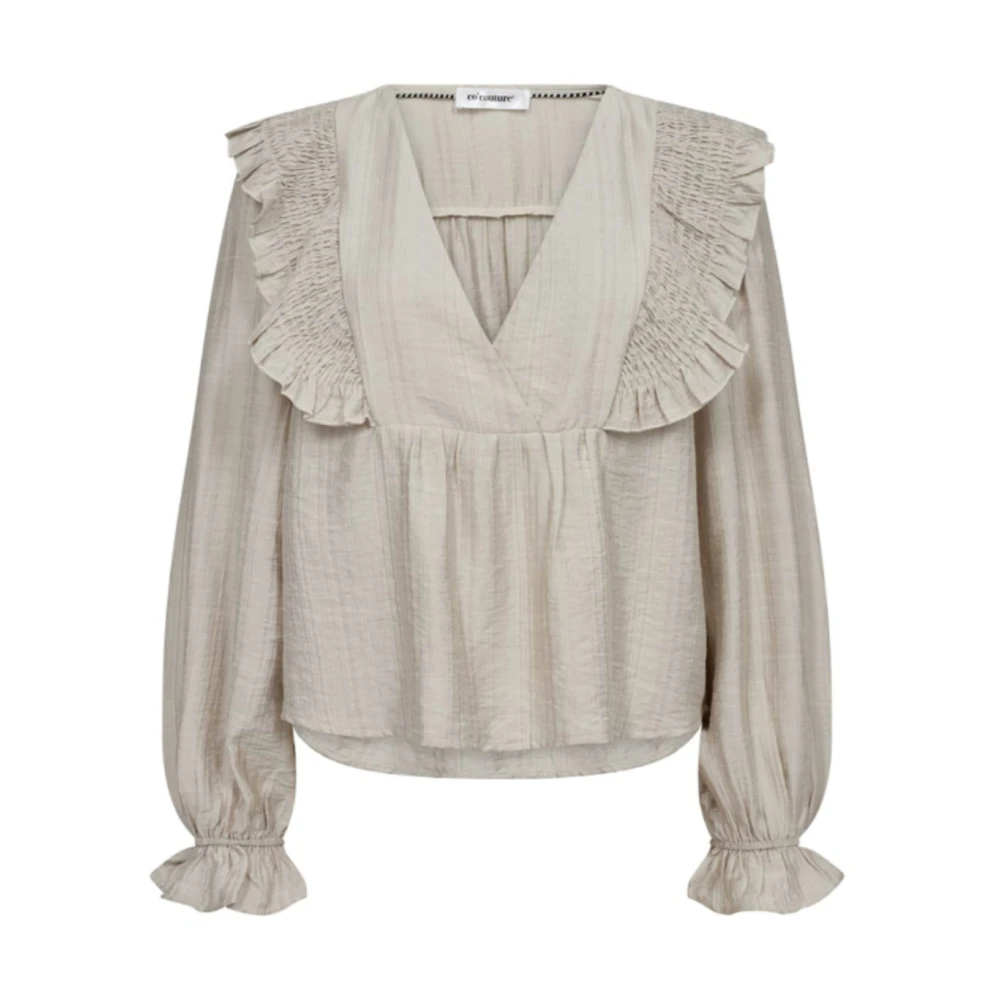 Co'Couture Creme Blouses voor Dames Beige Dames