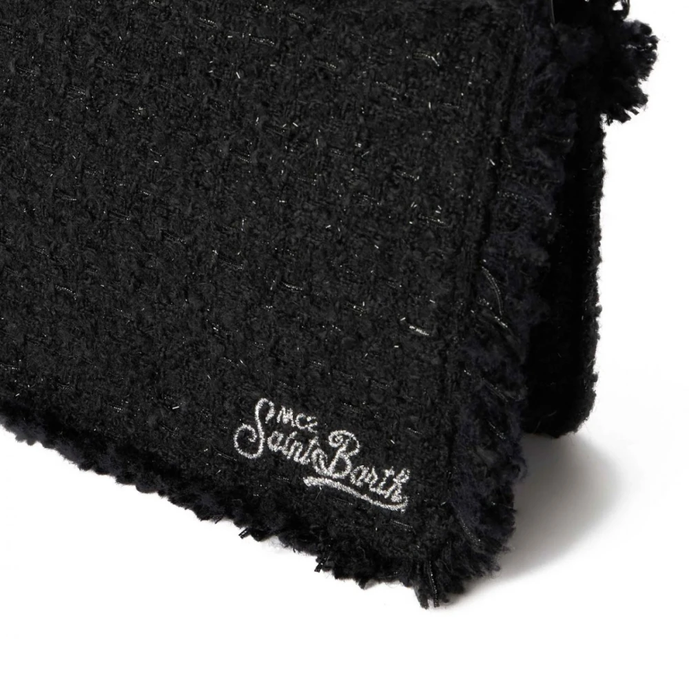 MC2 Saint Barth Chique Tweed Schoudertas Tita Black Dames
