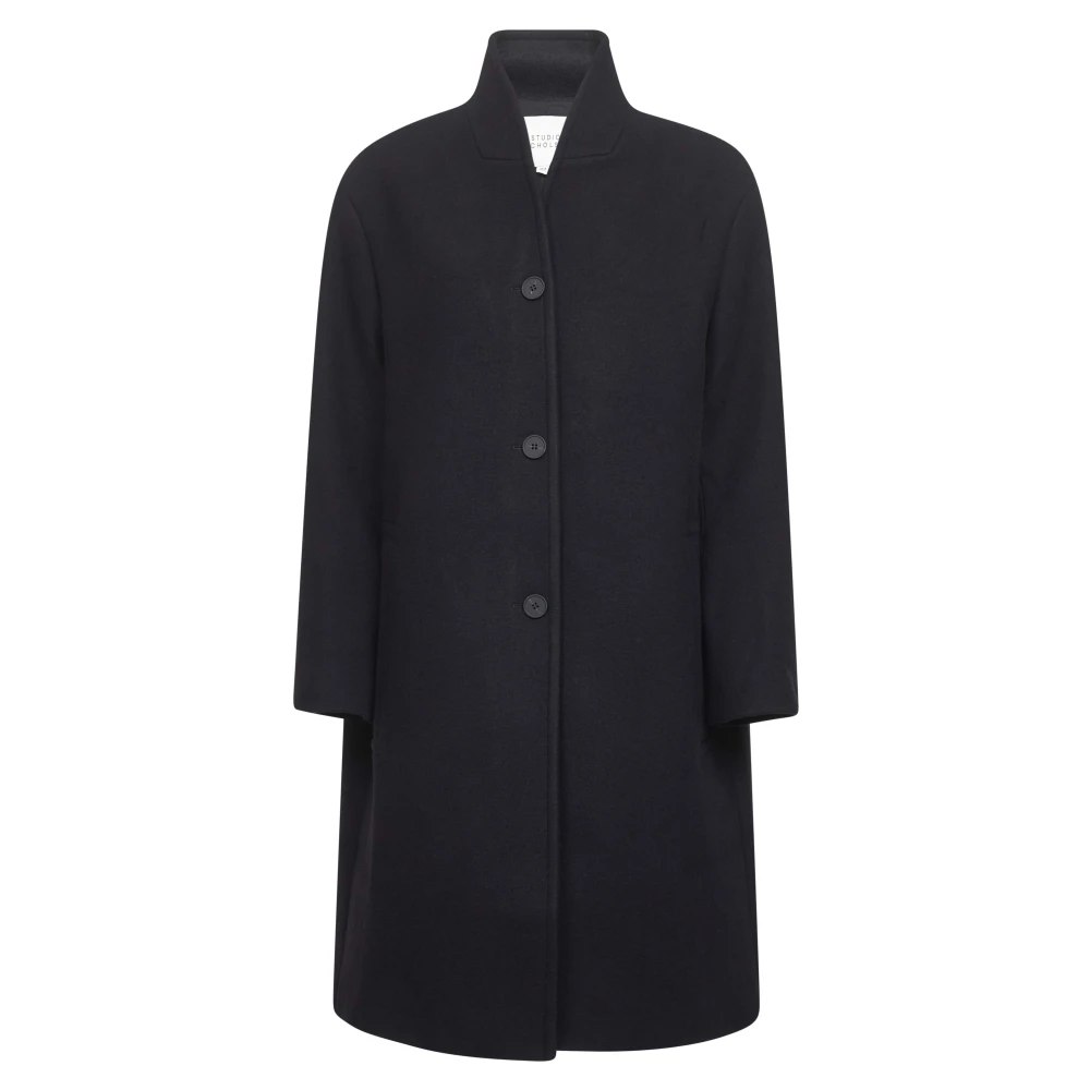Studio Nicholson Women's Blue Wool Cashmere Coat