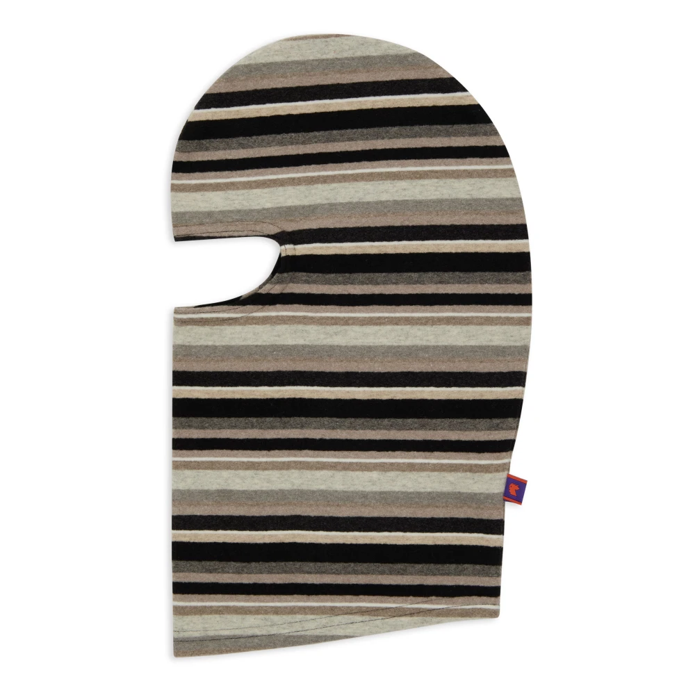 Gallo Unisex zwarte fleece bivakmuts met veelkleurige strepen. Multicolor Unisex