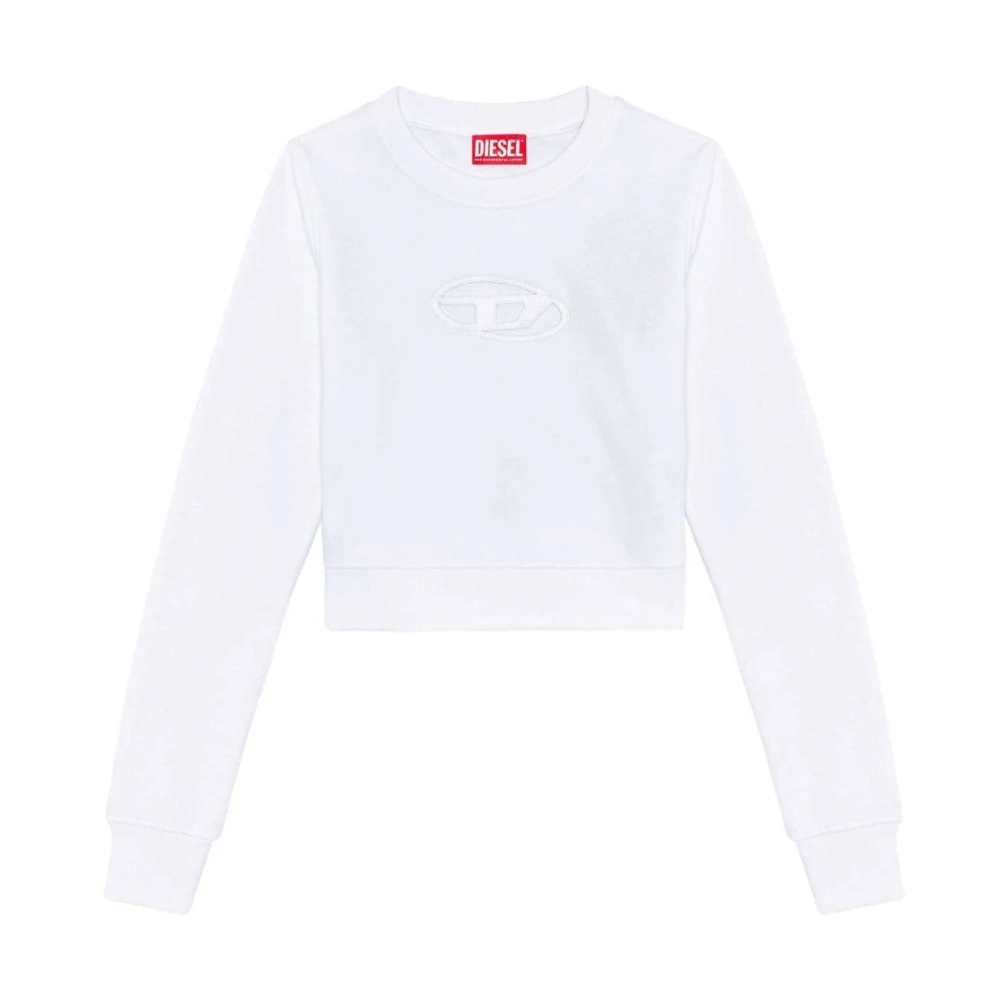 Diesel Slimmy Groene Trui Gebreide Kleding White Dames