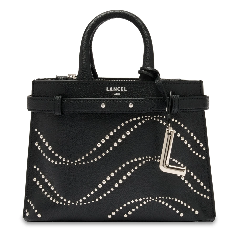 Lancel Women's Black Handbags, One Size, Faubourg Animation Studs